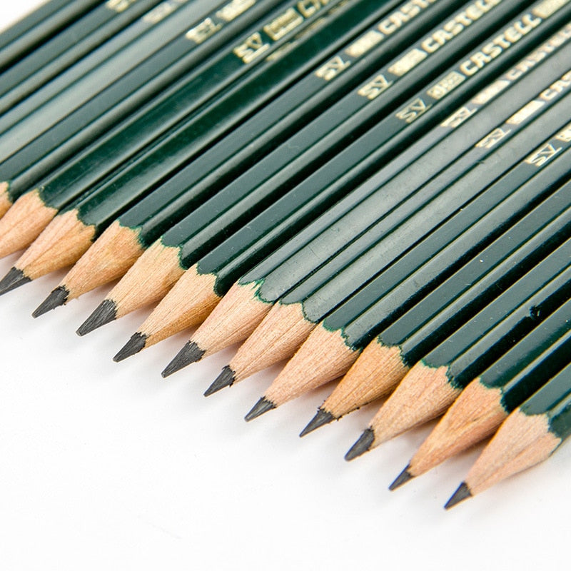 16pcs Faber Castell Drawing Pencil Set 8B 7B 6B 5B 4B 3B 2B B HB F H 2H 3H 4H 5H 6H Wood Standard Pencils School Sketch Pencil