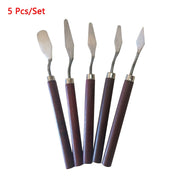 1/3/5/7Pcs/Set Stainless Steel Oil Painting Knife Artist Spatula Art Tools stationery Cake baking supplies painting drawing cute