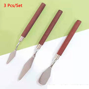 1/3/5/7Pcs/Set Stainless Steel Oil Painting Knife Artist Spatula Art Tools stationery Cake baking supplies painting drawing cute