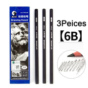 Maries Black Sketch Pencil Professional Drawing Pencil HB 2H B 2B 3B 4B 5B 6B 7B 8B 10B 12B 14B Art Stationery Supplies