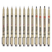 1Pc Pigma Micron Porous Point Pen Soft Brush Drawing Pen Liner Fineliner Sketch Needle Pen 005 01 02 03 04 05 08 1.0 Art Markers