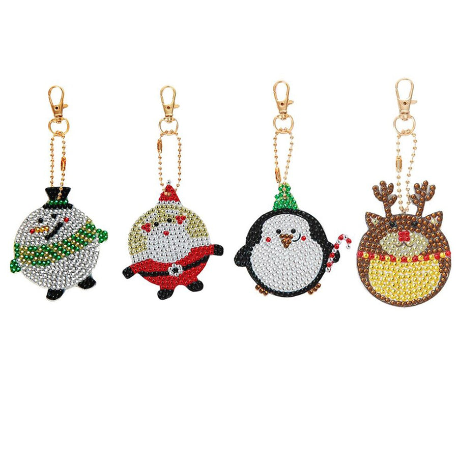 DIY Cartoon Diamond Painting Keychain Pendant Full Drill Special Shaped Diamond Embroidery Cross Stitch Women Bag Decoration