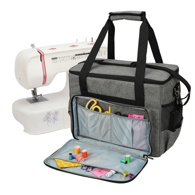 Large Capacity Sewing Machine Storage Bag Tote Multi-functional Portable Travel Home Organizer Bag For Sewing Tools &Accessories