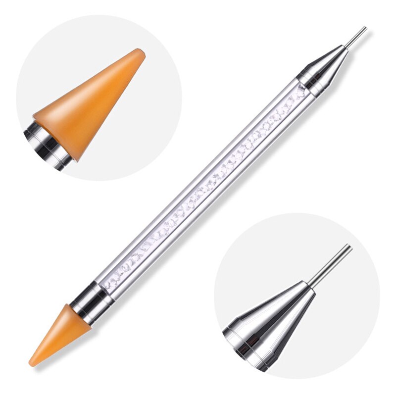 HOMFUN DIY Diamond Painting Pen Tool Accessories Rhinestones Pictures Double Head Diamond Embroidery Point Drill Pen Gift