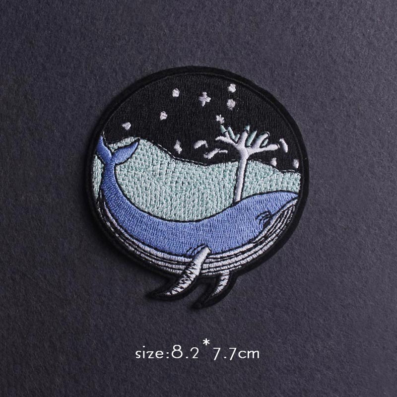 Van Gogh Patch Iron On Patches For Clothing Thermoadhesive Patches On Clothes Japan Anime/Fusible Patch Embroidery Sticker Badge