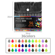 24/36/48/60/100 Colors 0.4mm Micron Liner Fineliner Pens for Metallic Marker Draw Pen Color Sketch Marker Art Set Stationery