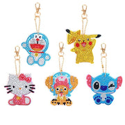 DIY Cartoon Diamond Painting Keychain Pendant Full Drill Special Shaped Diamond Embroidery Cross Stitch Women Bag Decoration