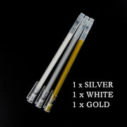 3pcs Large Capacity 0.6mm Waterproof White Gel Pen Highlighter Marker Pen Sketch Drawing Art Markers Comic Design Fine Liner Pen