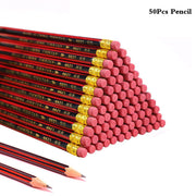 30/50/100Pcs /Lot Sketch Pencil Wooden Lead Pencils HB Pencil With Eraser Children Drawing Pencil School Writing Stationery