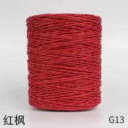 1Roll=280M Natural Raffia Straw Yarn For Summer Hand Knit Crochet Hat HandBag Cushion Baskets Knitting Material Colorful Threads