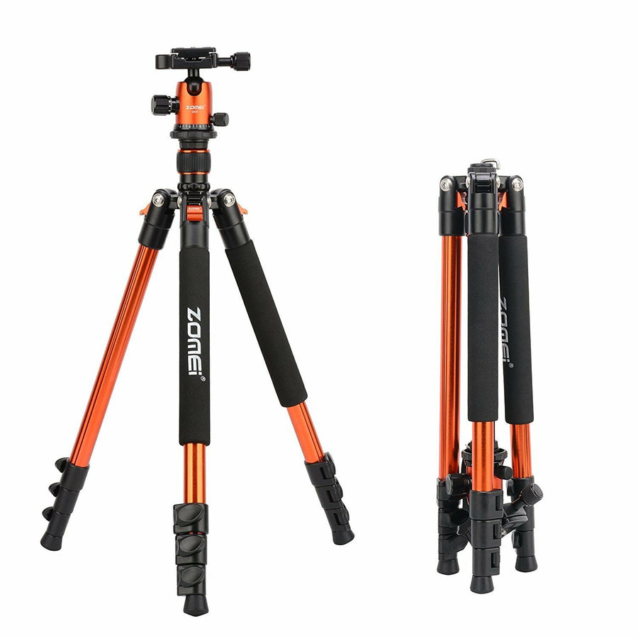 Zomei Professional Q555 Camera tripod Lightweight Aluminum Camera Tripod Stand with Ball Head for Canon Nikon Sony DSLR camera