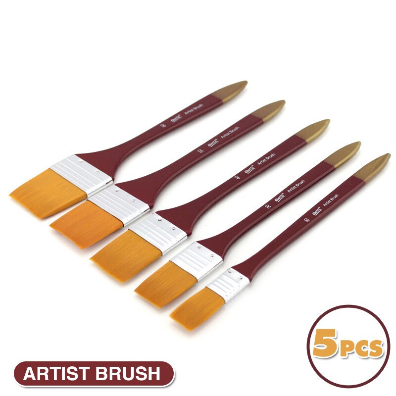 1Pcs Paint Brushes Acrylic DIY Graffiti Brush Set For Artist Oil Scrubbing Brush School Drawing Paint Stationery Supplies