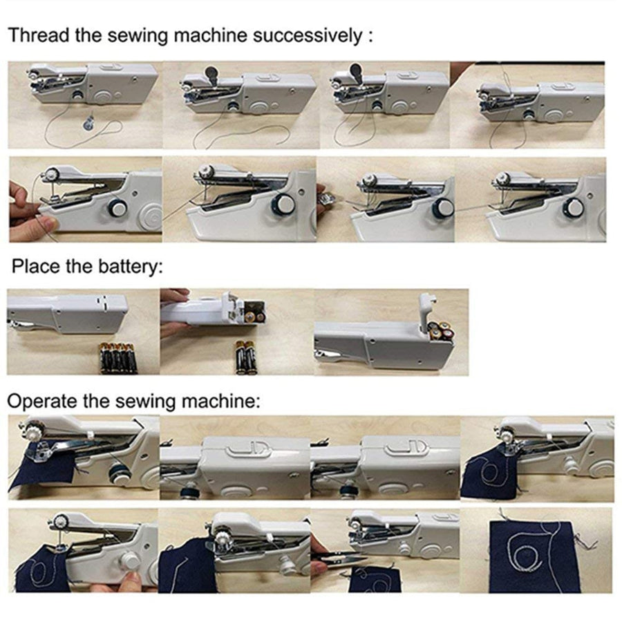 Portable Handheld sewing machines Stitch Sew needlework Cordless Clothes Fabrics Electric Sewing Machine Stitch Set