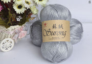 100g/ball 325m Silk Cotton Knitting Yarn Crochet Needlework Thick Wool Thread Yarn For Hand Knitting Scarf Sweater Eco-friendly