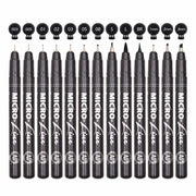 Premium 13pcs Micron Needle Drawing Line Pen Hand Lettering Pens Waterproof Pigment Sketch Markers Pen For Design Art Supplies