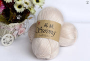 100g/ball 325m Silk Cotton Knitting Yarn Crochet Needlework Thick Wool Thread Yarn For Hand Knitting Scarf Sweater Eco-friendly