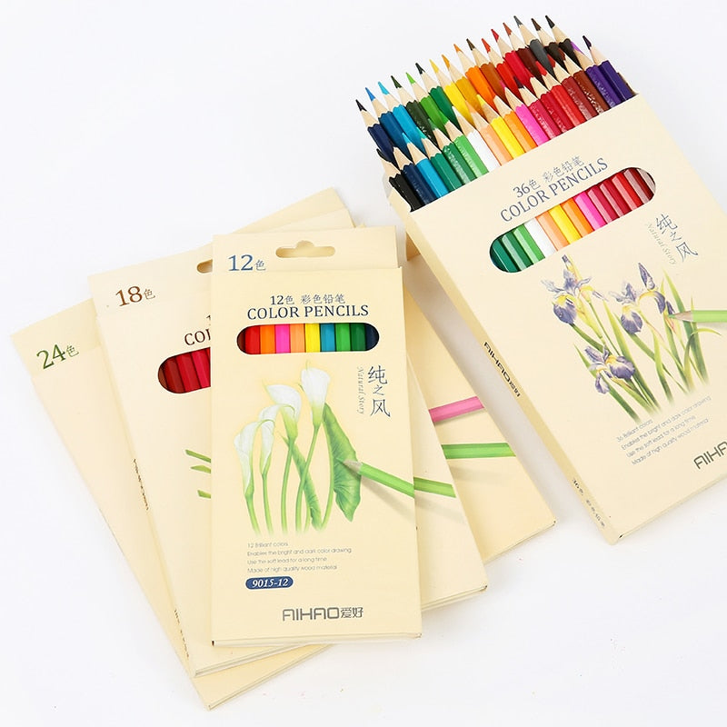 Nature story color pencils for drawing 36 different colores pencil set Crayon Stationery Office school supplies lapices 6988