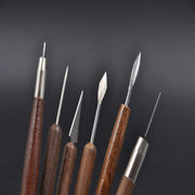 6 PCS/Set Pottery Ceramics Tools Polymer Clay Modeling Tool Wax Carving Sculpt Tools Set