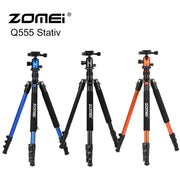 Zomei Professional Q555 Camera tripod Lightweight Aluminum Camera Tripod Stand with Ball Head for Canon Nikon Sony DSLR camera