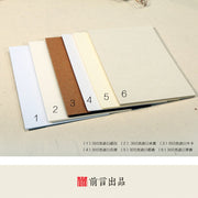 DIY blank cardboard kraft paper Postcard hand-painted graffiti card double word message note card