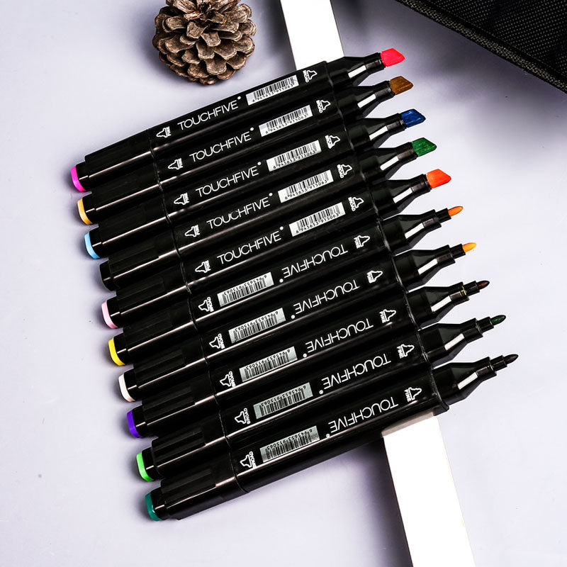 TouchFIVE 30/40/60/80/168 Color Art Markers Set Dual Headed Artist  Sketch Oily Alcohol based markers For Animation Manga