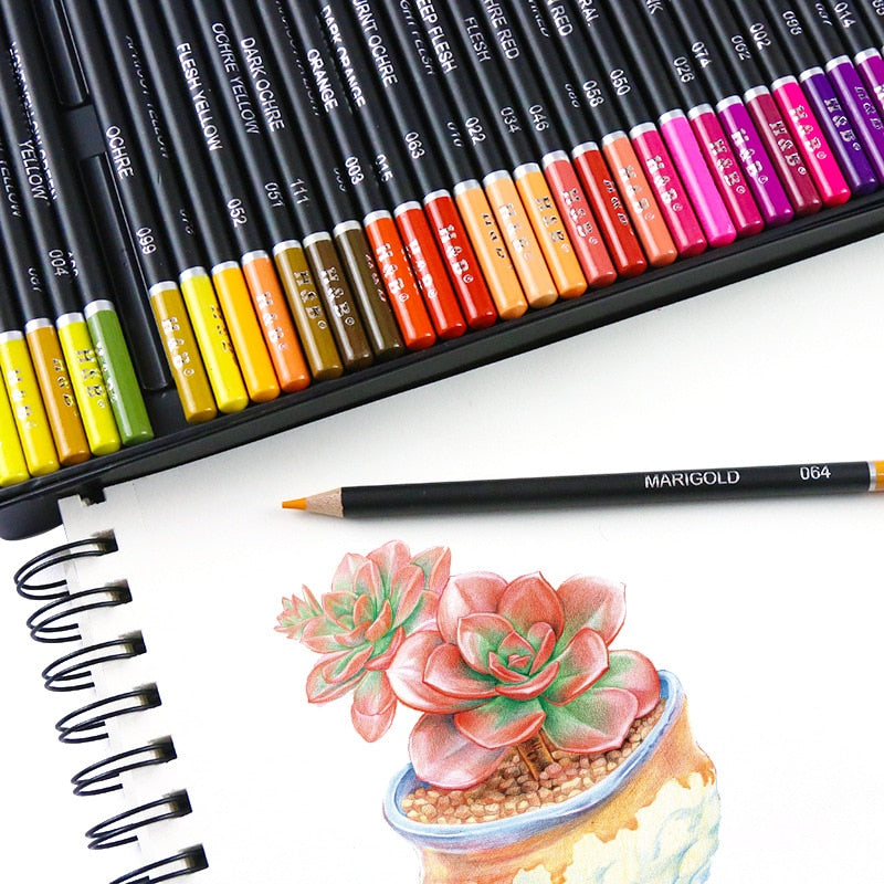 Generic Professional Oil Colored Pencils Set Artist Sketching Wood Pencil  School Art Supplies 48/72/120/160 Colors 120 Colors
