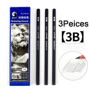 Maries Black Sketch Pencil Professional Drawing Pencil HB 2H B 2B 3B 4B 5B 6B 7B 8B 10B 12B 14B Art Stationery Supplies