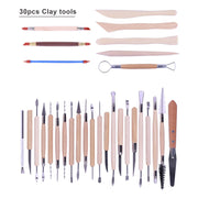 Arts Crafts Clay Sculpting Tools Pottery Carving Tool kit  Pottery &amp; Ceramics Ceramics Wooden Handle Modeling Clay Tools