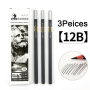 Maries Black Sketch Pencil Professional Drawing Pencil HB 2H B 2B 3B 4B 5B 6B 7B 8B 10B 12B 14B Art Stationery Supplies