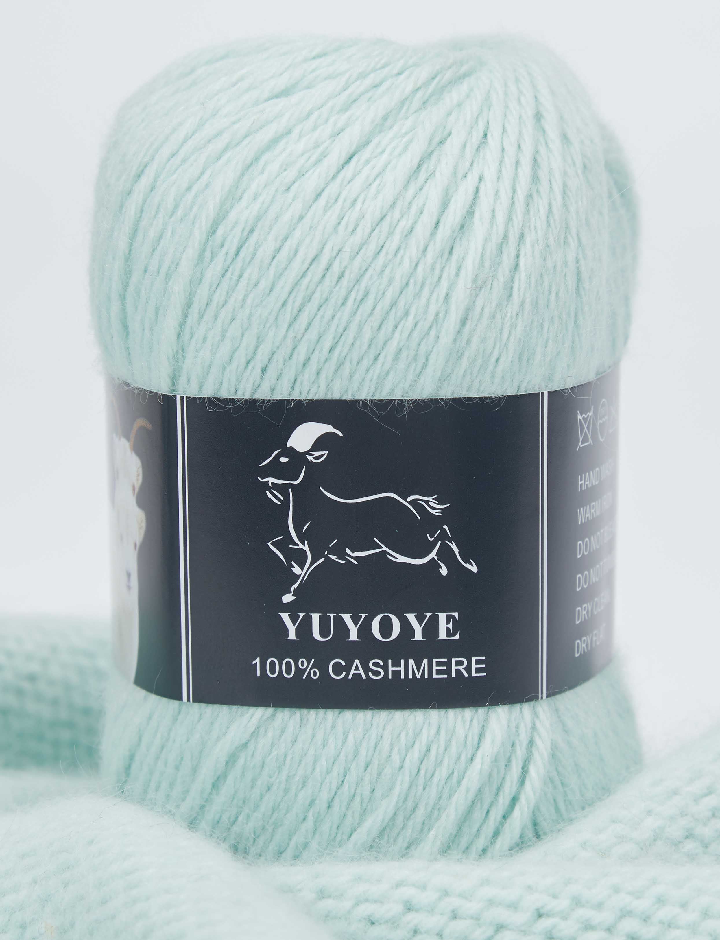 YUYOYE 100% Cashmere Yarn Hand-Knitting Wool Yarn 4-Ply Luxury Warm Yarn Crochet Soft Thread DIY Handcraft Handmade Wool Line