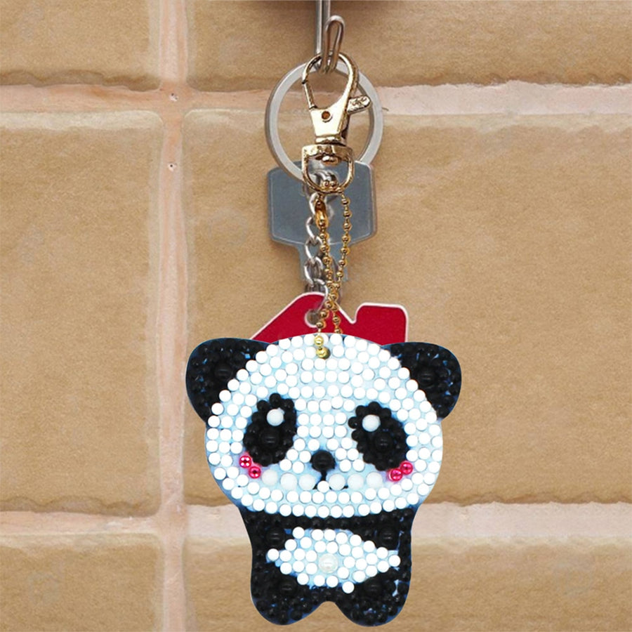 DIY Cartoon Diamond Painting Keychain Pendant Full Drill Special Shaped Diamond Embroidery Cross Stitch Women Bag Decoration