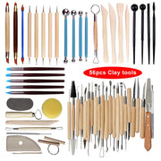 Arts Crafts Clay Sculpting Tools Pottery Carving Tool kit  Pottery &amp; Ceramics Ceramics Wooden Handle Modeling Clay Tools