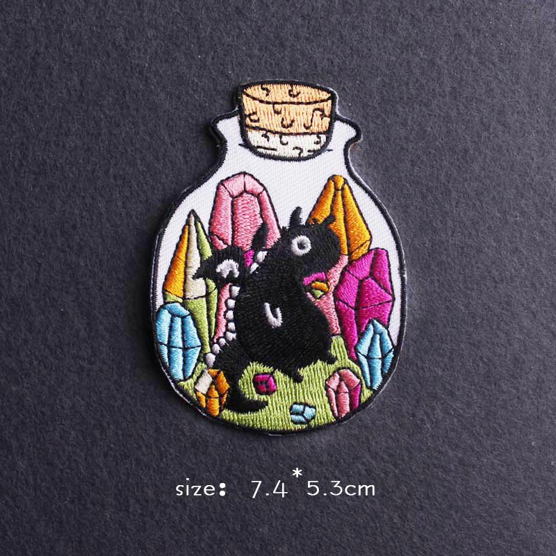 Van Gogh Patch Iron On Patches For Clothing Thermoadhesive Patches On Clothes Japan Anime/Fusible Patch Embroidery Sticker Badge