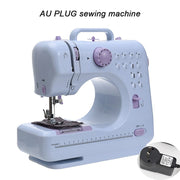 Inne Portable Sewing Machine Mini Electric Household Crafting Mending Overlock 12 Stitches with Presser Foot Pedal Beginners