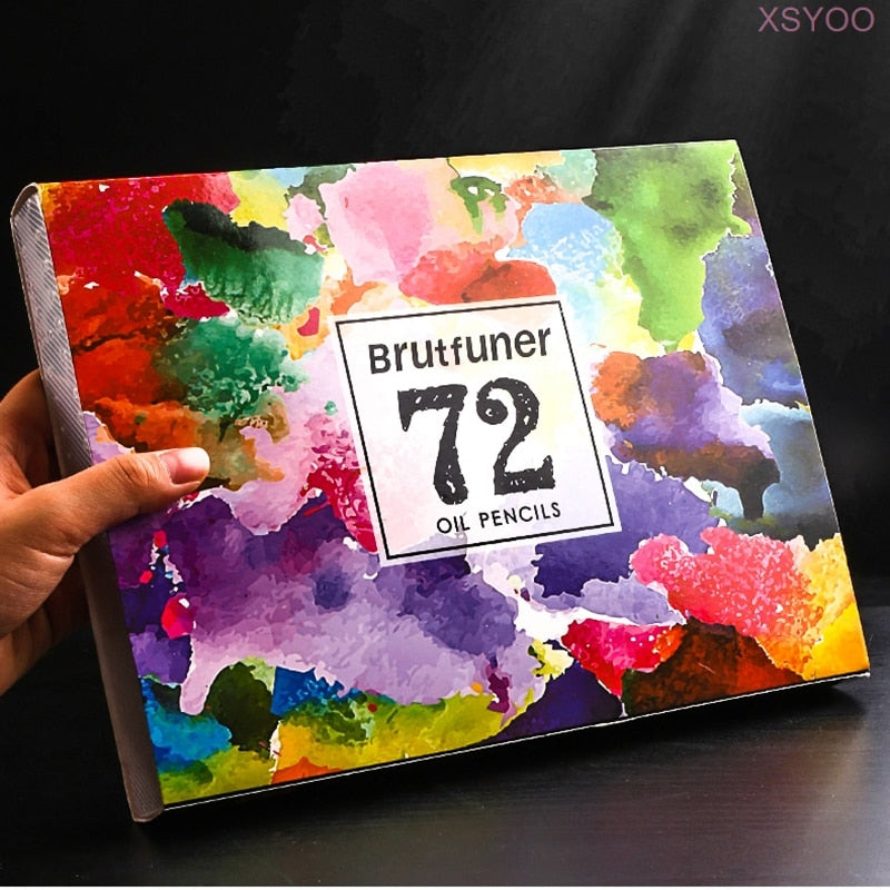 Brutfuner 180 crayons de couleur huileux DIY Color Swatch Book