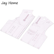 1:5 Small Garment Doll Toys Clothing Ruler Templates Design Ruler Plastic Pattern Making Measuring Ruler Tailor Sewing Tools