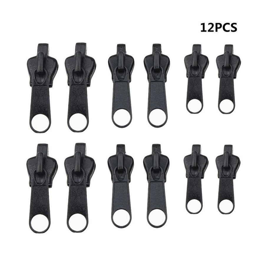 12/6PCS Instant Zipper Universal Instant Fix Zipper Repair Kit Replacement Zip Slider Teeth Rescue Zippers For 3 Different Size