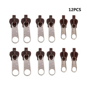 12/6PCS Instant Zipper Universal Instant Fix Zipper Repair Kit Replacement Zip Slider Teeth Rescue Zippers For 3 Different Size