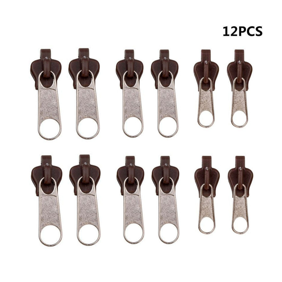 12/6PCS Instant Zipper Universal Instant Fix Zipper Repair Kit Replacement Zip Slider Teeth Rescue Zippers For 3 Different Size