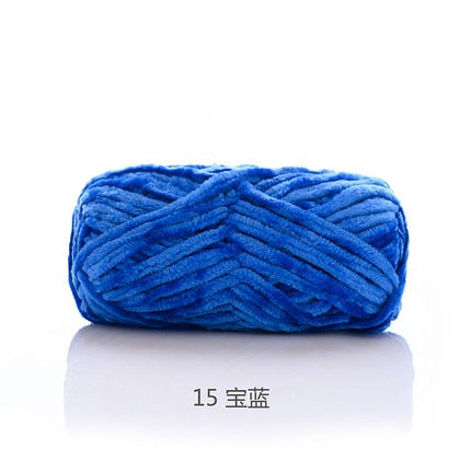 100g 80M Chenille Velvet Knitting Yarn Wool Thick Warm Crochet Knitting Yarns Cotton Baby Woolen DIY hand-knitted Sweater