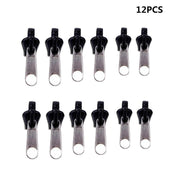 12/6PCS Instant Zipper Universal Instant Fix Zipper Repair Kit Replacement Zip Slider Teeth Rescue Zippers For 3 Different Size