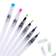 1/3/6Peices Refillable Paint Brush Water Color Brush Soft Watercolor Brush Ink Pen for Painting Calligraph Drawing Art Supplies