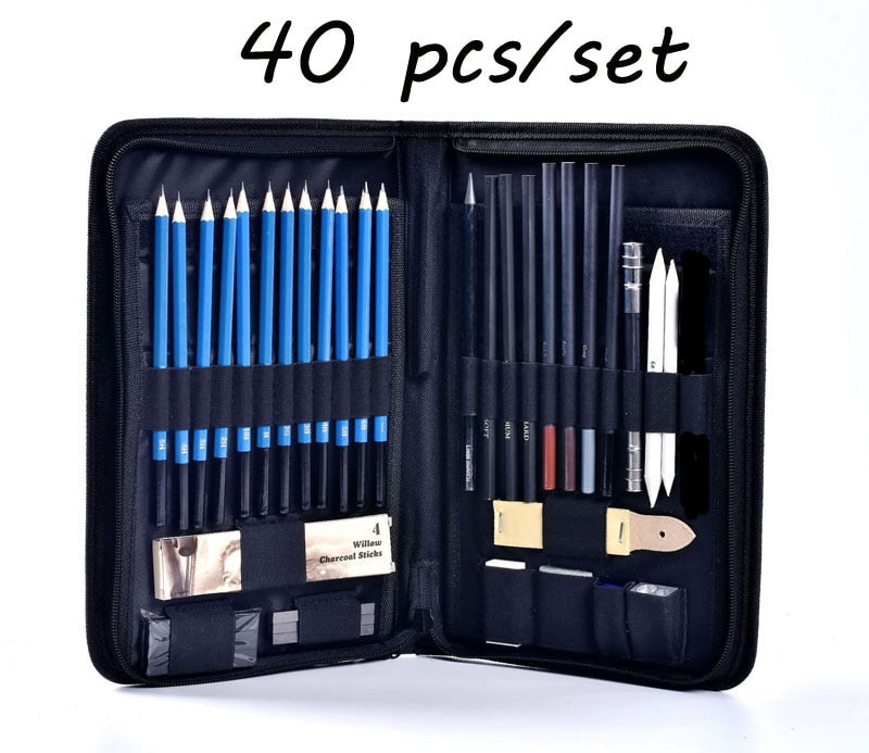 144PCS Color Pencil and Sketch Pencils Set for Drawing Art Tool Kit 72 Pcs Watercolor Metallic Oil Pencil Artist Art Supplies