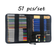 144PCS Color Pencil and Sketch Pencils Set for Drawing Art Tool Kit 72 Pcs Watercolor Metallic Oil Pencil Artist Art Supplies