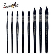 1Peice Watercolor Brush Wood Paint Brush Artist Hand Painting Brushes Water Color Gouache Drawing Art Brush Supplies