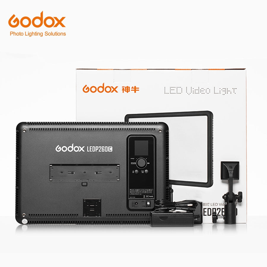 GODOX LEDP260C Ultra-thin 30W 3300-5600k LED Video Light Panel Lamp for Digital DSLR Camera Studio Photography