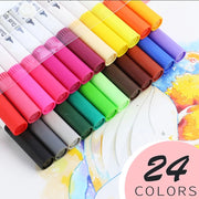 12/24/36/48 PCS Colored Art Sketching Markers Drawing Set Double-head Watercolor paint brush pen Diary supplies Stationery